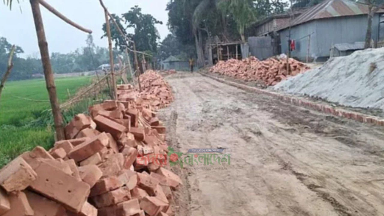 প্রধানমন্ত্রীর সফর শেষে খুলে নেওয়া হলো সড়কের ইট, শুরু হয়েছে আলোচনা-সমালোচনা